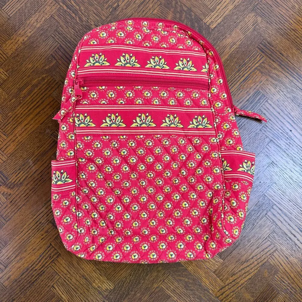 QUILTED mini backpack red